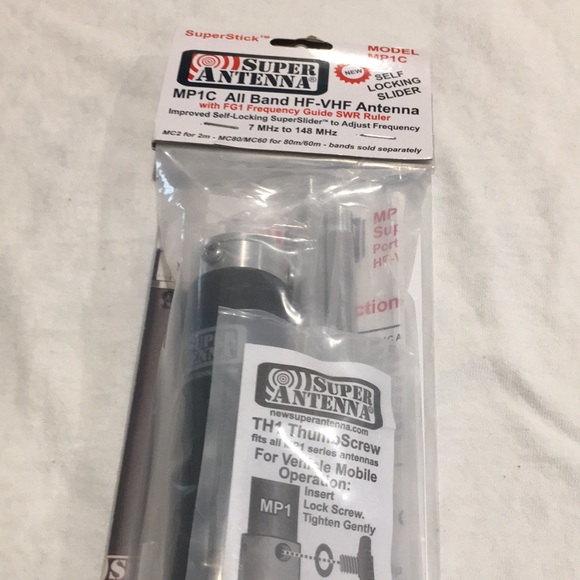 Super Antenna NEW MP1C All Band HF-VHF Antenna W/FG1 Frequency Guide SWR Ruler